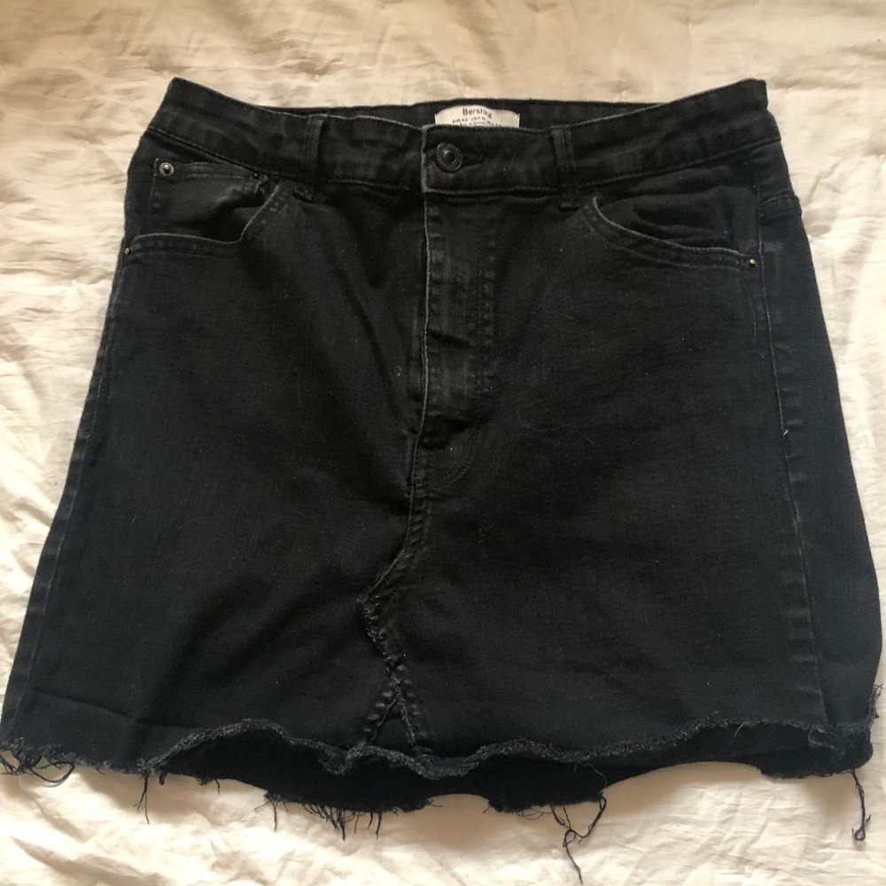 Black Denim skirt